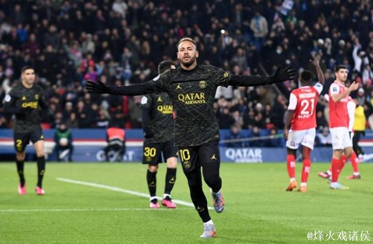 法甲-内马尔建功维拉蒂红牌 十人巴黎1-1遭兰斯绝平